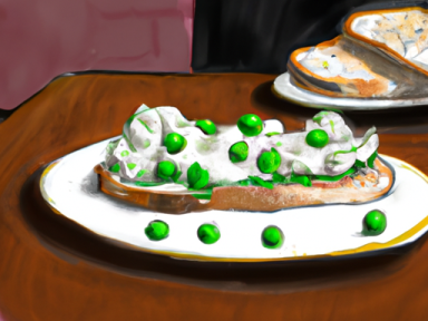 Creamed Peas on Toast