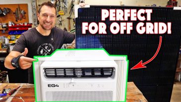 NEW Off Grid Cabin Air Conditioning Runs Directly From Solar Panels! #EG4HybridWindowUnit