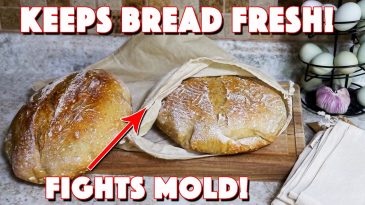 How To Make A Beeswax Bread Bag | Reusable Healthier Version Of Plastic Wrap!