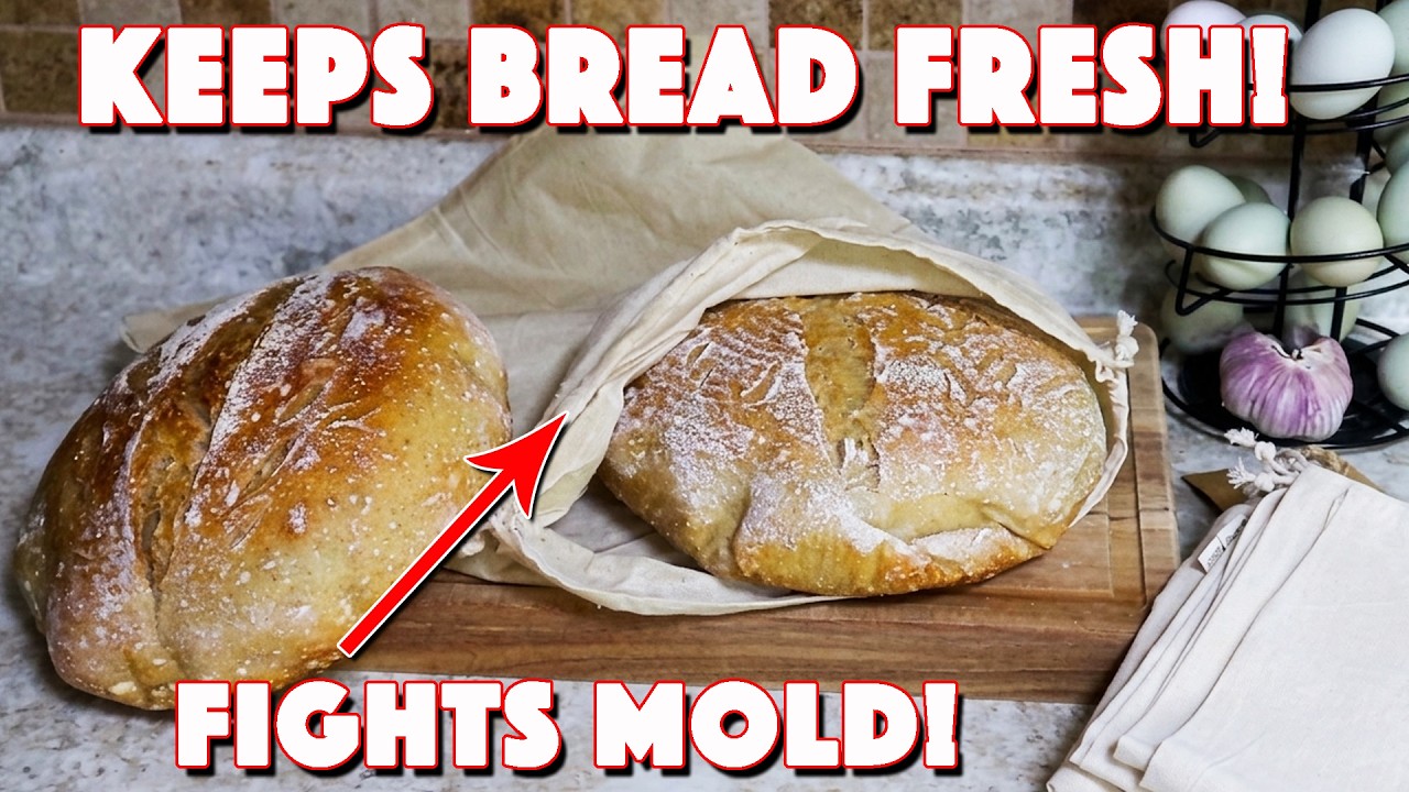How To Make A Beeswax Bread Bag | Reusable Healthier Version Of Plastic Wrap!