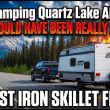 Beautiful Quartz Lake Alaska Camping… Until My Oily Cast Iron Nearly Started a Fire
