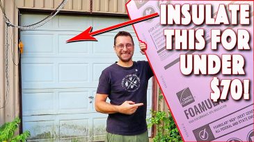 Easiest Cheapest Best Way To Insulate A Garage Door!