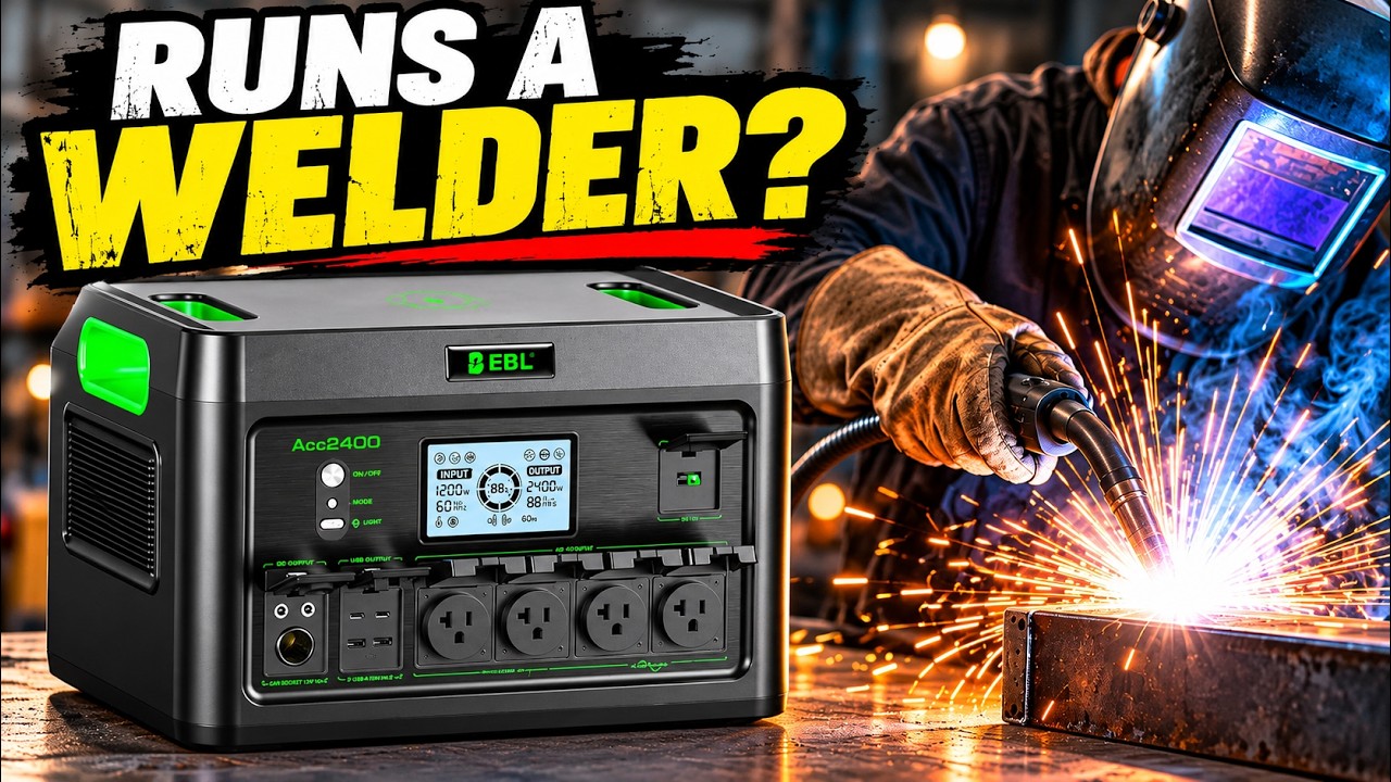 I Tried To Break My EBL 2400W Power Station (Freezer & Welder Test)